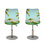 Coconut Tree Print Bar Stool Covers