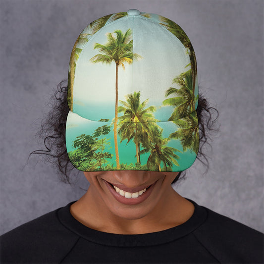 Coconut Tree Print Baseball Cap