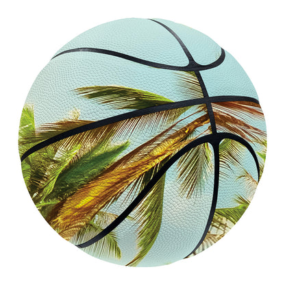 Coconut Tree Print Basketball