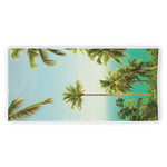 Coconut Tree Print Beach Towel
