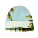 Coconut Tree Print Beanie