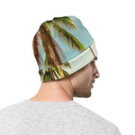 Coconut Tree Print Beanie