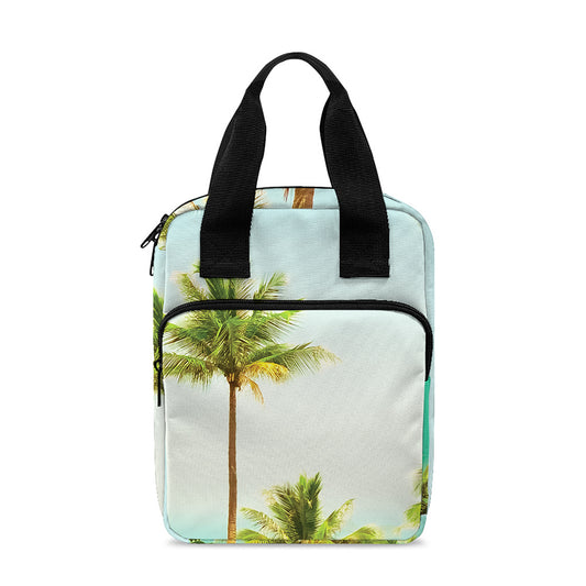 Coconut Tree Print Bible Tote Bag