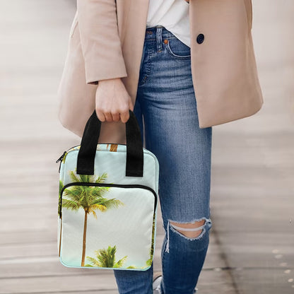 Coconut Tree Print Bible Tote Bag