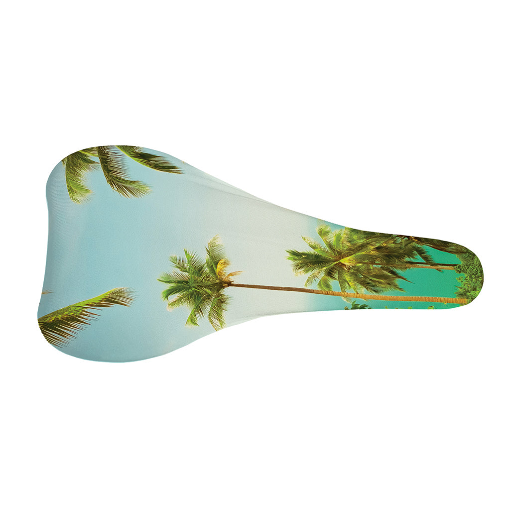 Coconut Tree Print Bicycle Seat Cover