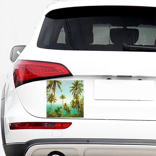 Coconut Tree Print Car Sticker