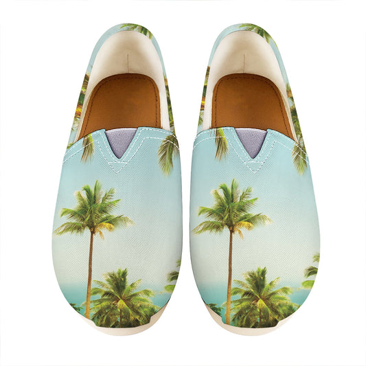 Coconut Tree Print Casual Shoes
