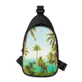 Coconut Tree Print Sling Bag
