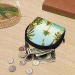 Coconut Tree Print Coin Purse