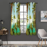 Coconut Tree Print Curtain