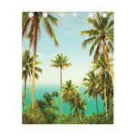 Coconut Tree Print Curtain