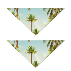 Coconut Tree Print Dog Bandana