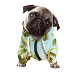 Coconut Tree Print Dog Zip Up Hoodie