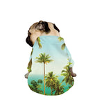 Coconut Tree Print Dog Zip Up Jacket