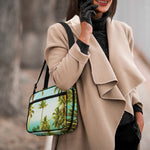 Coconut Tree Print Double Strap Bible Bag