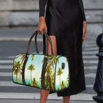 Coconut Tree Print Duffle Bag