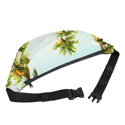 Coconut Tree Print Fanny Pack