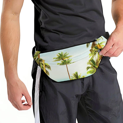 Coconut Tree Print Fanny Pack