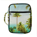 Coconut Tree Print Front Pocket Bible Bag