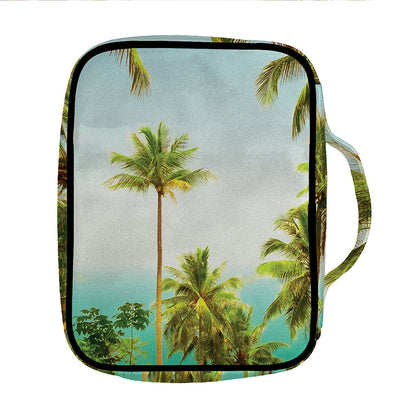 Coconut Tree Print Front Pocket Bible Bag