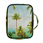 Coconut Tree Print Front Pocket Bible Bag
