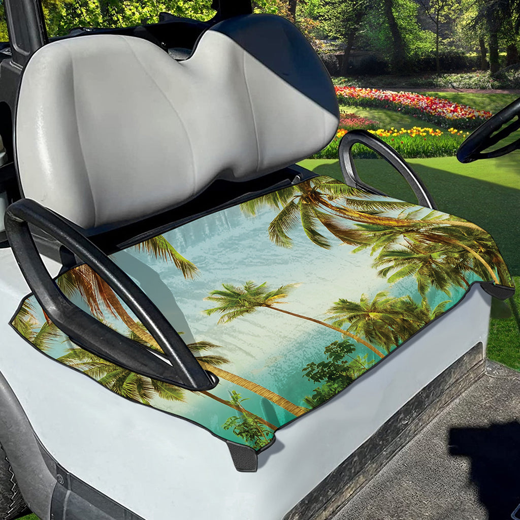 Coconut Tree Print Golf Cart Seat Cover