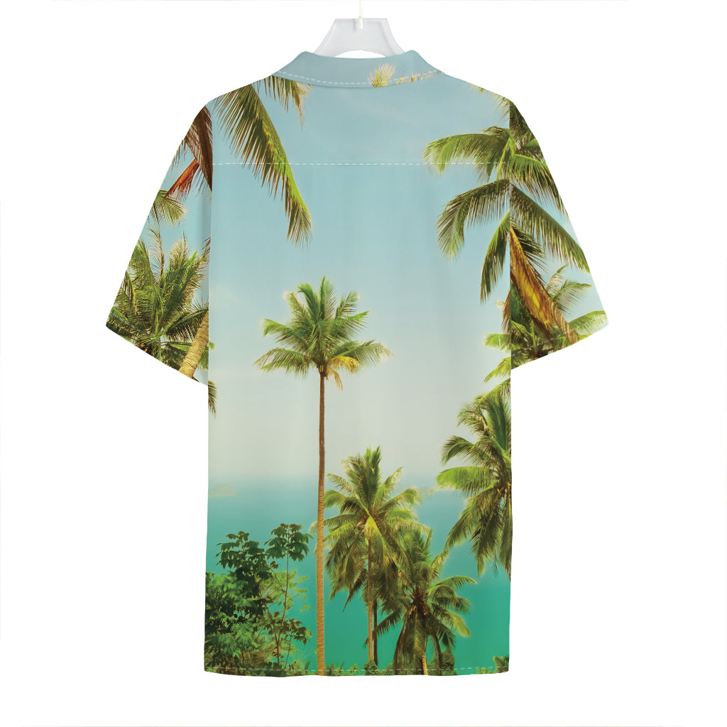 Coconut Tree Print Hawaiian Shirt