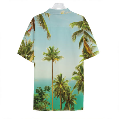 Coconut Tree Print Hawaiian Shirt