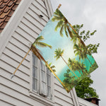 Coconut Tree Print House Flag
