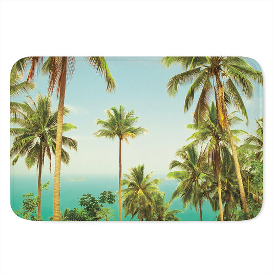 Coconut Tree Print Indoor Door Mat