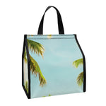 Coconut Tree Print Insulated Lunch Tote