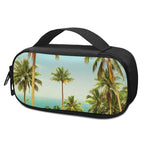 Coconut Tree Print Insulin Cooler Travel Case