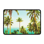 Coconut Tree Print Kitchen Mat