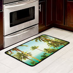 Coconut Tree Print Kitchen Mat