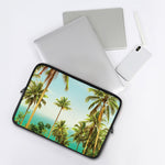 Coconut Tree Print Laptop Sleeve