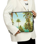 Coconut Tree Print Laptop Sleeve