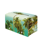 Coconut Tree Print Leather Tissue Box Cover