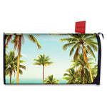 Coconut Tree Print Mailbox Cover