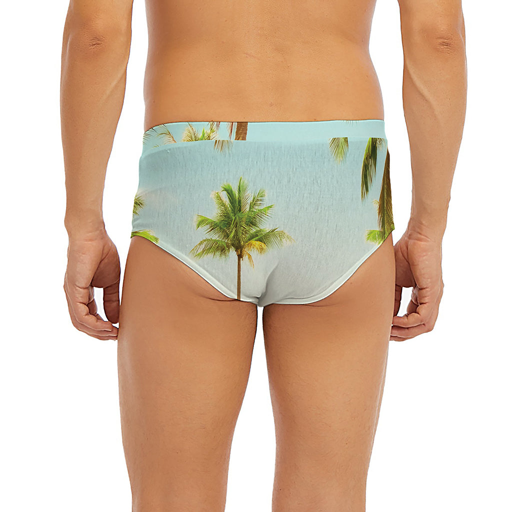 Coconut Tree Print Men's Briefs