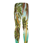Coconut Tree Print Men's leggings