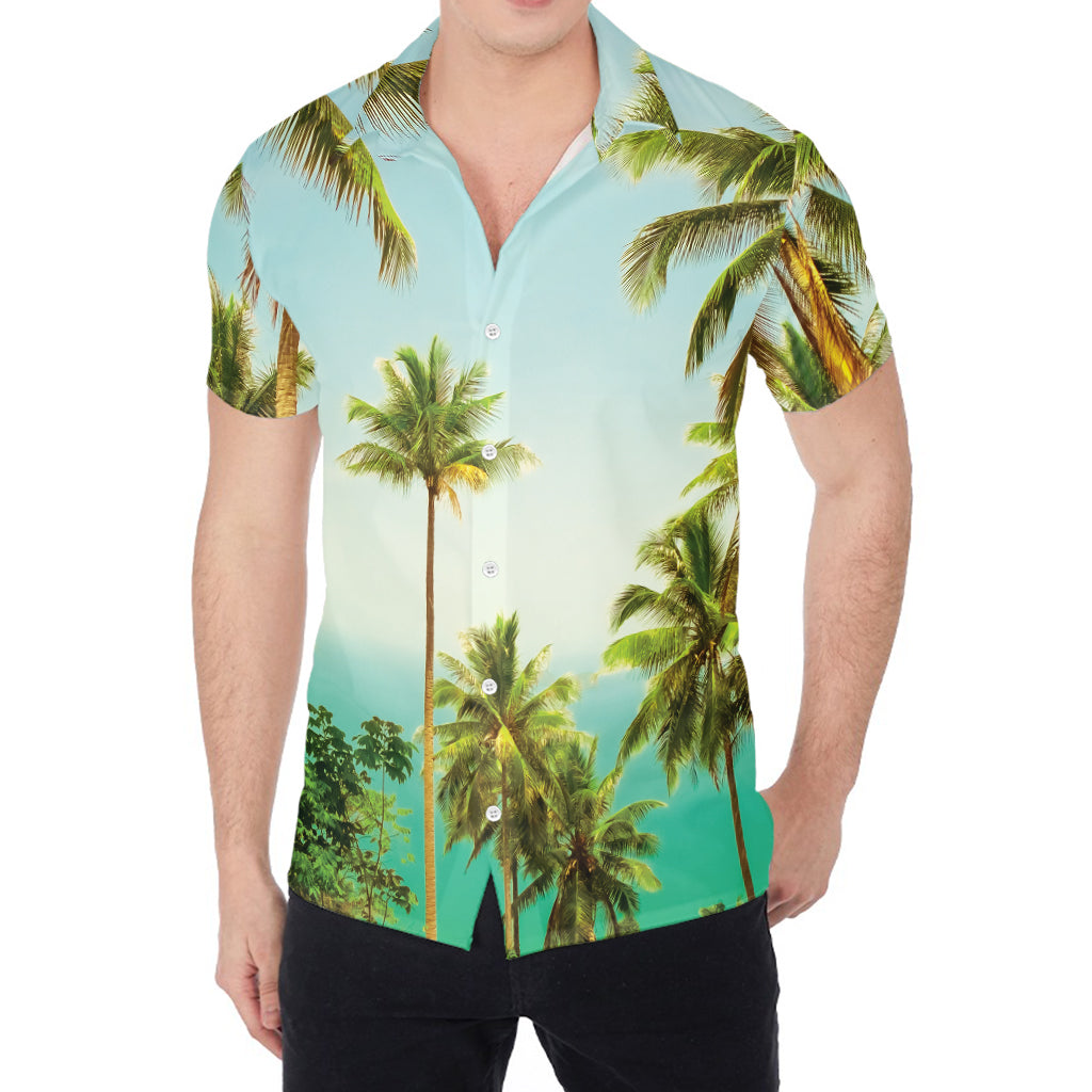 Coconut Tree Print Men's Shirt