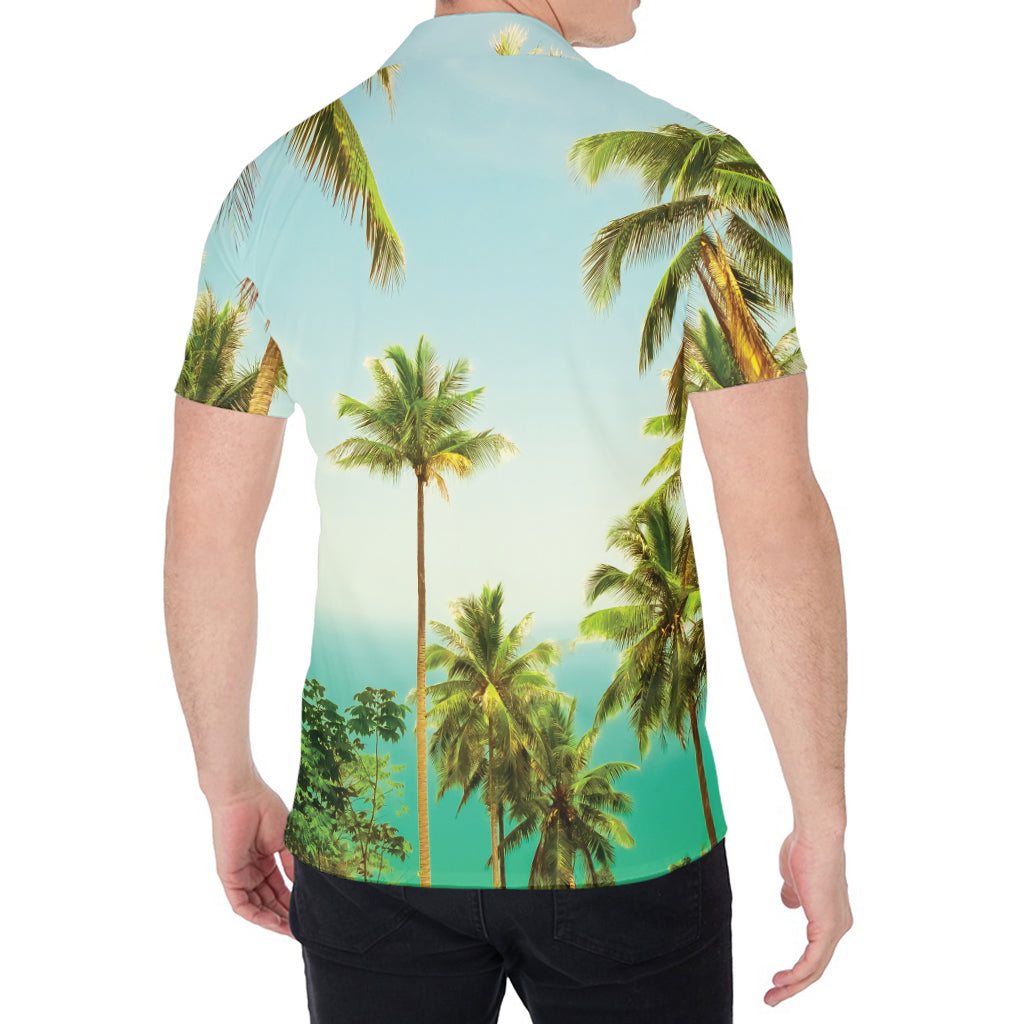 Coconut Tree Print Men's Shirt