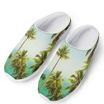 Coconut Tree Print Mesh Casual Shoes