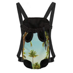 Coconut Tree Print Pet Carrier Backpack