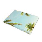 Coconut Tree Print Pet Cooling Mat Cover
