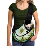 Coconut Tree Print Pet Sling Carrier