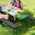 Coconut Tree Print Picnic Table Cover