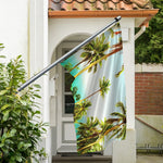 Coconut Tree Print Polyester Flag