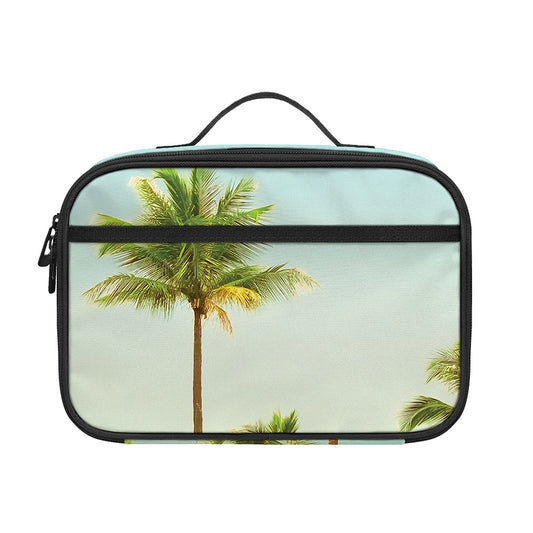 Coconut Tree Print Portable Lunch Bag