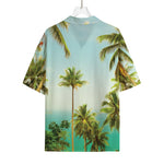 Coconut Tree Print Rayon Hawaiian Shirt